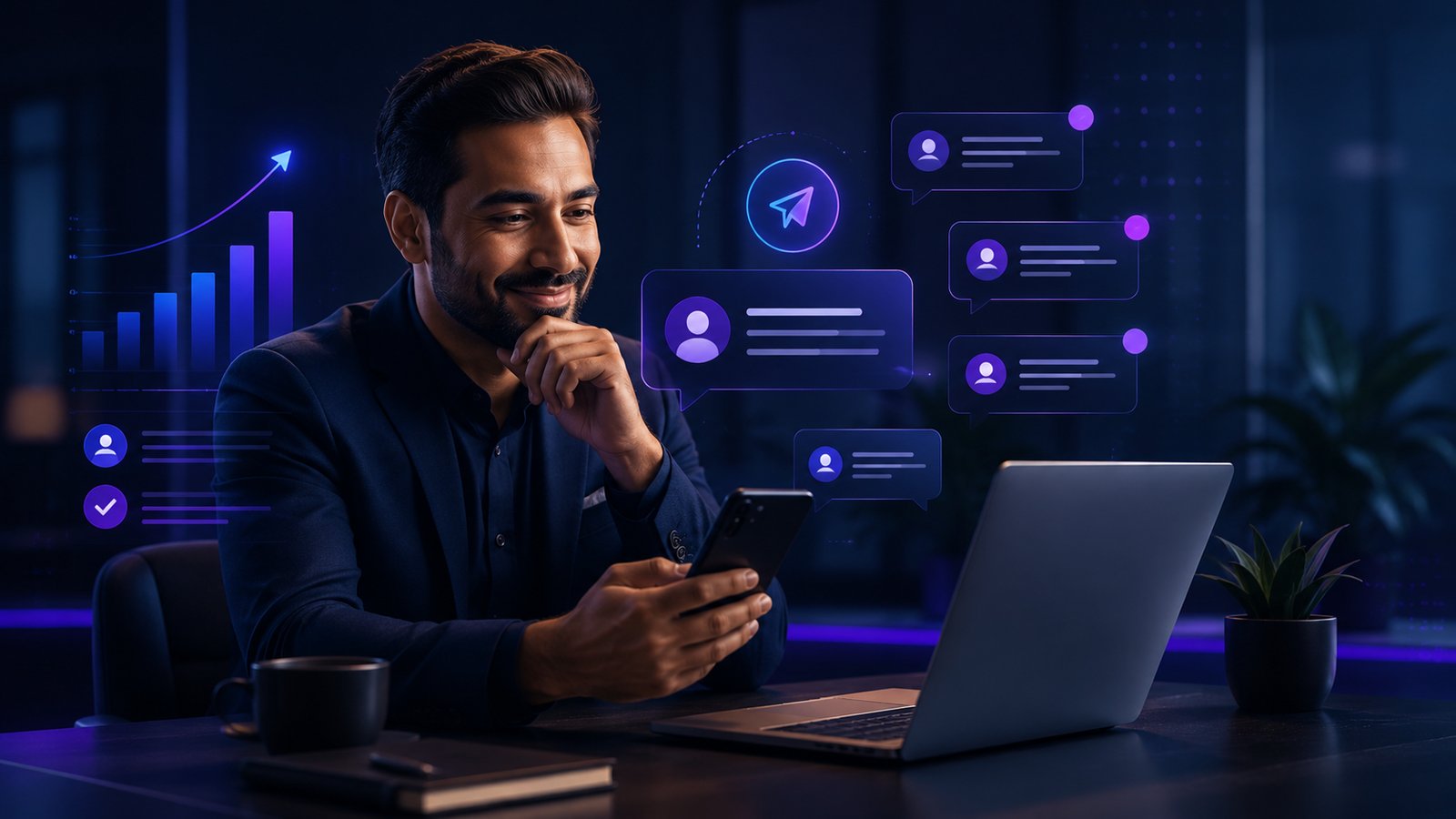Professional receiving more WhatsApp enquiries
